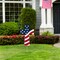 Set of 2 32"H Patriotic/ Americana Double Sided Metal Cross Yard Stake or Wall Decor